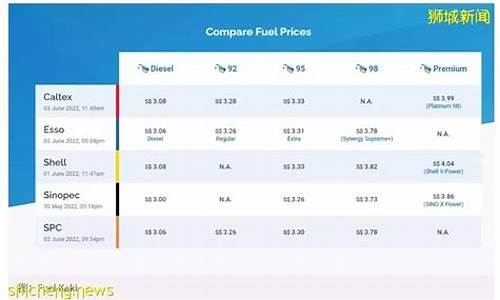 新加坡汽油价格每吨多少钱啊_新加坡汽油价格每吨多少钱